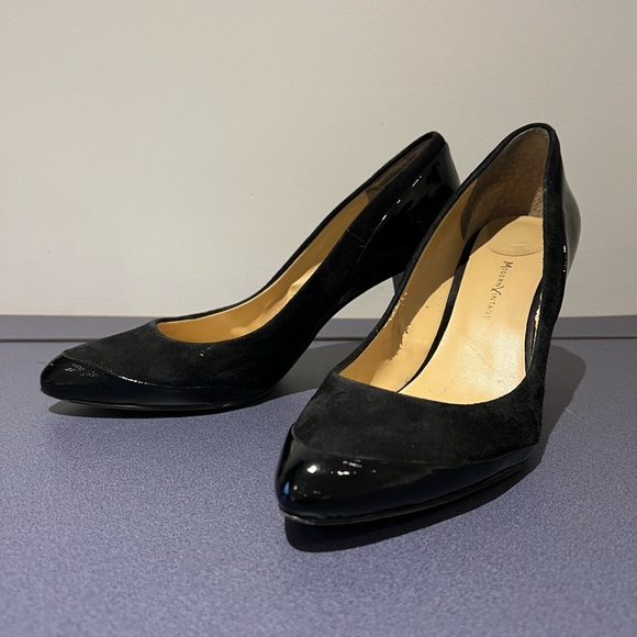 Modern Vintage Suede and Patent Leather Heel - Picture 7 of 7